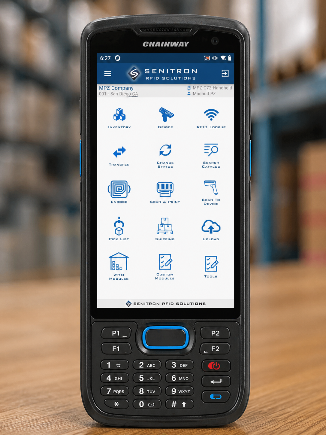 Senitron RFID App